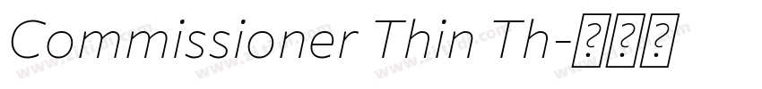 Commissioner Thin Th字体转换